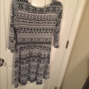 Black and white dress